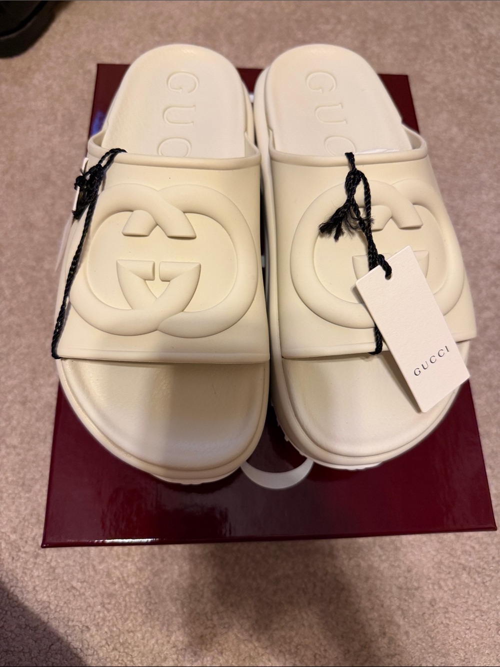 Gucci rubber slides